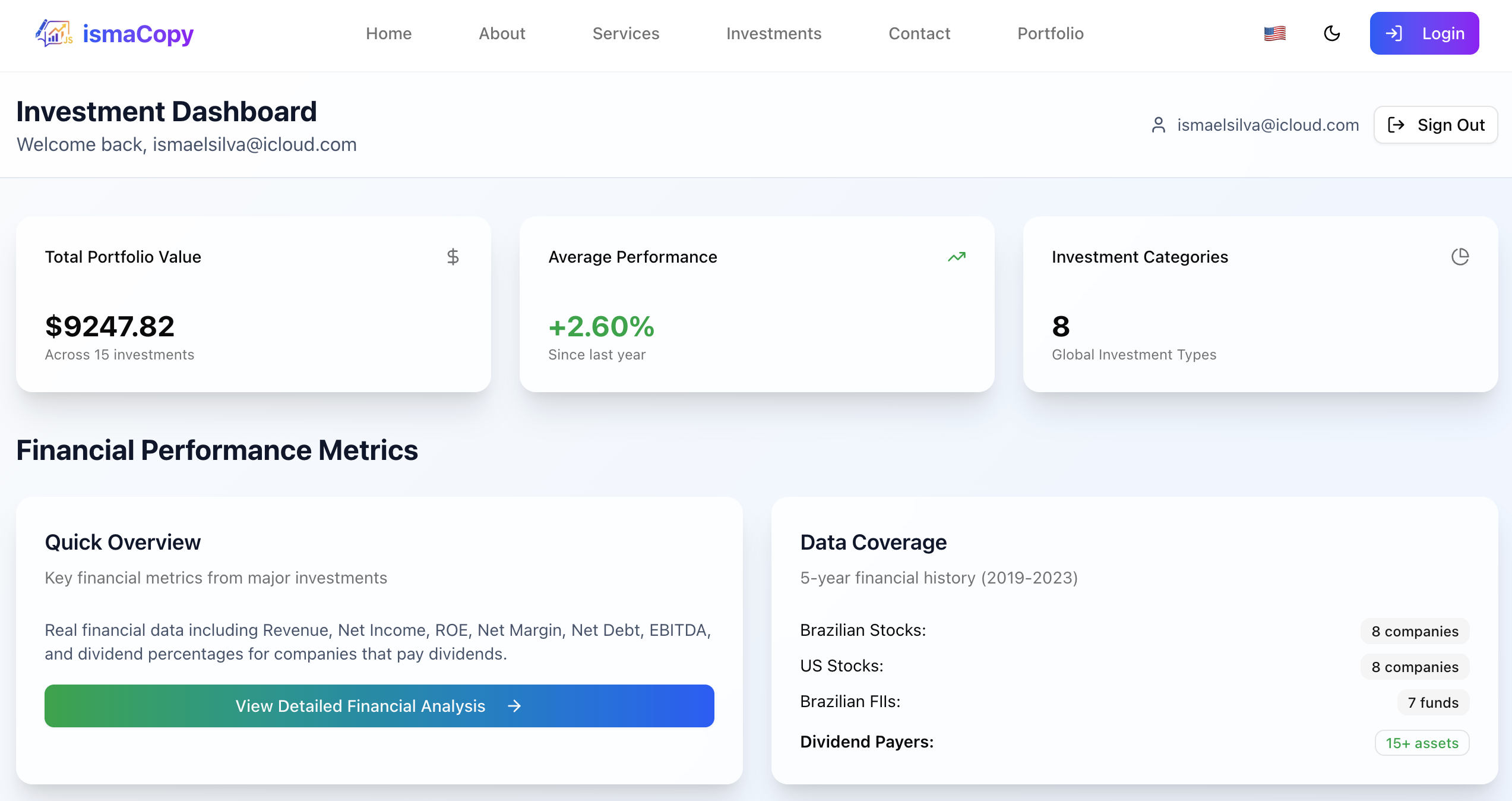 Investment Dashboard